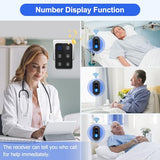 Wireless Caregiver Pager Call Button Nurse Call System 500Ft Range with LED Number Display for Elderly/Patient/Disabled at Home/Hospital/Clinic(6 Waterproof Call Button & 1 Receiver)