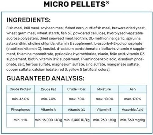 Hikari Tropical Micro Pellets for Tetras, Barbs, and Other Small-Mouthed Tropical Fish (1.58 Oz, Pack of 2) (2 Items)