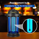 DUNAGA Replacement Bulb for T9, T6, T8 Bug Zapper, 15W, 4-Pin Base, U-Shaped Twin Tube Bulb