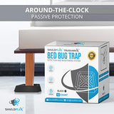 Bed Bug Trap — 12 Pack | TruGuard X Bed Bug Interceptors (Black) | Eco Friendly Bed Bug Traps for Bed Legs | Reliable Insect Detector, Interceptor, and Monitor for Pest Control and Treatment