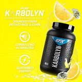EFX Sports Karbolyn Fuel | Fast-Absorbing Carbohydrate Powder | Carb Load, Sustained Energy, Quick Recovery | Stimulant Free | 37 Servings (Lemon Ice)