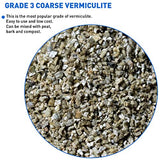 EasyGoProducts 2 Cubic Foot Organic Planting Soil Additive Palmetto Vermiculite Coarse 60 Quarts Course Grade