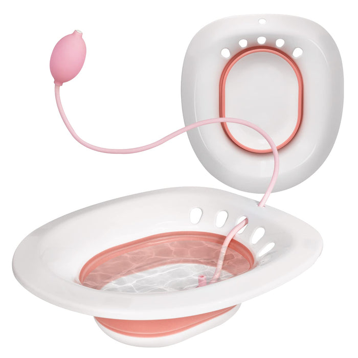 Sitz Bath for Toilet Seat - Sitz Bath for Hemorrhoids - Sits Bath Kit for Women- Great for Maternity Postpartum Care, Designed for Perineum Soaking, Hemorrhoid, and Anal Inflammation Treatment