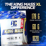 Ronnie Coleman Signature Series King Mass XL Mass Gainer Protein Powder, Muscle Gainer, 60g Protein, 180g Carbohydrates, 1,000+ Calories, Creatine and Glutamine, Cookies N' Cream, 10 Pound