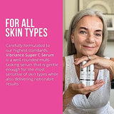 Vibriance Super C Serum for Mature Skin, Made in USA, All-In-One Formula Hydrates, Firms, Lifts, Smooths, Targets Age Spots, Wrinkles, Vitamin C Serum; 1 fl oz