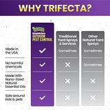 Trifecta Natural Outdoor Pest Control Spray & Backyard Insect Repellent | Kills on Contact & Repels Bugs | Natural, Non-Toxic, Plant-Based, Kids & Pet Safe | Ready to Use Yard Spray (up to 5000ft²)