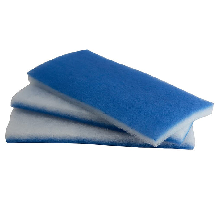 inTank Worlds Best Premium 2 Inch Thick Aquarium Pond Filter Floss | Value Pack (3 Large Pads) 600 sqin | Double Bonded Poly Filter Pads | Easy Cut to fit | Clean Clear Water
