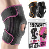 DR. BRACE ELITE Knee Brace with Side Stabilizers & Patella Gel Pads for Maximum Knee Pain Support and fast recovery for men and women-Please Check How To Size Video (Large, Orion)