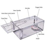 JGRZF Quality Rat Trap, Humane Live Animal Mouse Cage Traps, Catch and Release Mice, Rats,Chipmunk, Pests, Rodents and Similar Sized Pests for Indoor and Outdoor, 10.6 X 5.63 X 4.33 Inches, One-Door