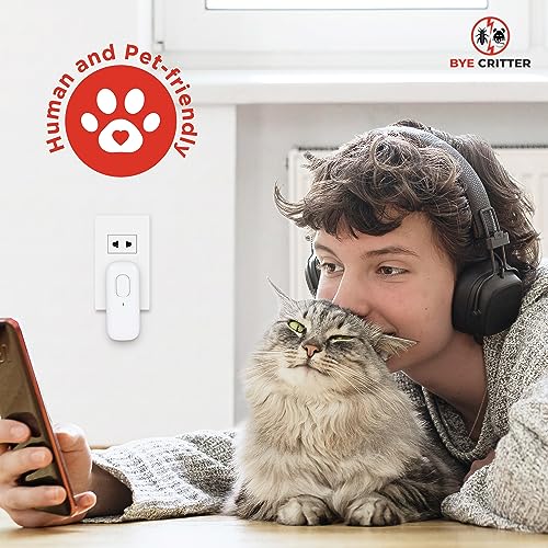 Bye Critter, Pest Defense, Bye Critter Ultrasonic Repellent for Mice, Pest Defence, Bye Critter Ultrasonic Pest Repeller