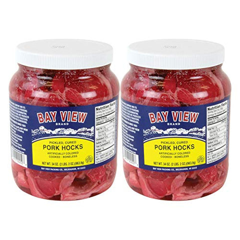 Bay View Pickled Pork Hocks, Two Jar Set