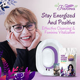 Fivona Yoni Steam Kit 2-in-1 Seat with V Steaming Herbs Purple Night Recipe for Detox, Cleansing, PH Balance and Odor Control