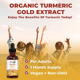 MaryRuth's Turmeric Gold Liquid Drops | USDA Organic | Herbal Blend Liquid Drops | Turmeric Curcumin | Black Pepper Supplement | Immune Suport | Digestive Support | Non-GMO | Vegan | 30 Servings