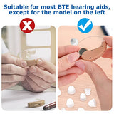 30 Pcs Dome Hearing Aid Silicone Hearing Aid Domes Hearing Aid Power Domes Medium Power Domes Small Close Domes Ear Tips Hearing Direct Domes Large Power Dome for Hearing Resound Accessories(White)