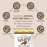 Designer Wellness, Designer Whey, Natural Whey Protein Powder with Probiotics, Fiber, and Key B-Vitamins for Energy, Gluten-Free, Gourmet Chocolate, 2 lb