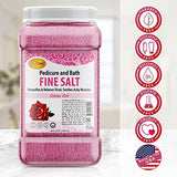 SPA REDI - Detox Foot Soak Pedicure and Bath Fine Salt, Sensual Rose, 128oz - Made with Dead Sea Salts, Argan Oil, Coconut Oil, and Essential Oil - Hydrates, Softens and Moisturizes