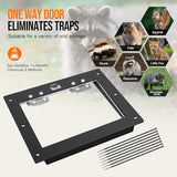 Artowell Raccoon One Way Eviction Door - The Raccoon Trap Contactless Excluder, Raccoon Repellent Perfect for Outdoor Spaces Like Attics, Chimneys & Under Decks. Fast Results, Easy DIY Installation