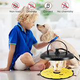 Flea Trap Indoor 2 Pcss,Flea Strap Flea Killer Trap Pad Bed Bug Trap with 10 Glue Discs Odorless Non-Toxic flea 4 Light Bulb for Inside Your Home Like Fleas,Flies,Mosquitoes,Gnats,Moths