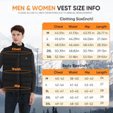 Upgraded Heated Vest for Men Women with Battery Pack Included, 4in1 Smart Controller, Lightweight Heated Vest Electric Vest with 8 Heating Zones for Winter Skiing Hiking Hunting Fishing Camping, 3XL