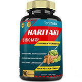 Haritaki Supplements Extract Capsules 5150mg with Turmeric, Ginger, Fenugreek, Licorice, Black Pepper | Nourishes, Rejuvenates Body, 3 Months Supply