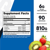 Nutricost BCAA Powder (Strawberry Kiwi, 90 Servings) - Optimal 2:1:1 Ratio