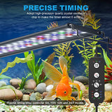 SEAOURA 24/7 Mode LED Aquarium Light for Plants-Full Spectrum Fish Tank Light with Timer, Auto On/Off, 7 Colors, Adjustable Brightness, 3 Modes for 18 Inch to 24 Inch Freshwater Tank, 18W