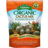 Espoma Organic Cactus Potting Soil Mix, Natural & Organic Soil for Cactus, Succulent, Palm, and Citrus Grown in containers Both Indoors and Outdoors, 8 qt, Pack of 2