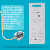 Hearing Aid Domes for Oticon MiniFit Single Vent Bass Domes: 2 Packs (8mm), Universal Domes for Oticon Hearing Aid Supplies