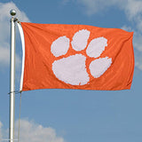 Clemson Tigers Embroidered and Stitched Nylon Flag