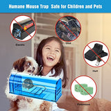 4 Pack Humane Mouse Traps No Kill, Live Mouse Traps Indoor for Home, Reusable Mice Small Rat Trap Catcher for House & Outdoors