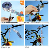 Mageloly 2 * 300 Foot Bird Scare Tape, Bird Ribbon Bird Reflective Flash Tape Woodpecker Deterrent Bird Scare Ribbon Repellent Keep Birds Away Outdoor