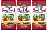 Espoma Organic Blood Meal Fertilizer 12-0-0 . All-Natural Plant Food Source of Nitrogen for Organic Gardening. For Flowers, Vegetables, Trees & Shrubs. 3 lb. Bag. 3 Pack