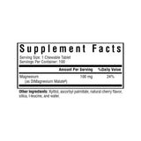 Seeking Health Magnesium Malate Chewable Tablet, 100 mg Dimagnesium Malate Supplement to Support Sleep and Balanced Mood, High-Absorption Chelated Magnesium, Vegan & Vegetarian (100 lozenges)