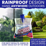 Fly Trap Outdoor Hanging Fly Catcher. 4 Pack Disposable Outdoor Fly Bags with Fly Bait Repellent and Blue Fly Attractant Lure. Fly Trapper Helps Control Horse Flies in Barns or Ranch