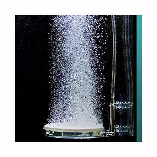 Upettools Aquarium Air Stone Fish Tank Nano Bubble Stone Kit with Control Valve Quiet Super-High Dissolved Oxygen Diffuser Makes Super Tiny Bubbles for Fish Tank and Hydroponic (T100)