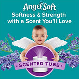 Angel Soft® Toilet Paper with Fresh Lavender Scented Tube, 12 Double Rolls = 24 Regular Rolls, 2-Ply Bath Tissue