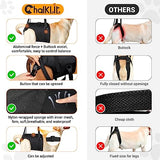 Chalklit Dog Sling for Large Dogs Hind Leg, Dog Lift Harness for Rear Legs Support to Help Rehabilitate The Hind Limbs of Elderly Dogs with Weak Hind Legs Disabilities and Injuries Help for Arthritis