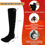 2023 Upgraded 5V 5000mAh Heated Socks for Men, Electric Socks Up to 8 Hours,Heating Socks Rechargeable with 4 Heat Settings, Washable Warm Socks for Outdoor Hunting, Fishing, Hiking,Skiing,Foot Warmer