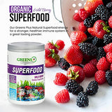 Greens+ Organic Superfood Wild Berry | Non GMO | Vegan | Sugar Free | Gluten Free | 8.46 oz