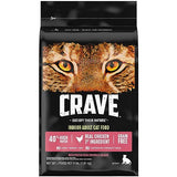 CRAVE Grain Free Indoor Adult High Protein Natural Dry Cat Food with Protein from Chicken & Salmon, 4 lb. Bag