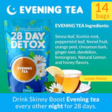 Skinny Boost Evening Tea (2 Pack) 28 Tea Bags Total, Supports Detox and Cleanse, Reduce Bloating, All Natural, Vegan