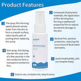 ovand 30ml Ostomy Skin Barrier Spray, No-Alcohol No-Sting Ostomy Care Skin Barrier Spray Colostomy Supplies Accessories (2 Bottle)