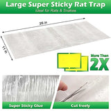 12 Pack Large Super Sticky Glue Traps for Mice and Rats, Rat Glue Traps, Mouse Glue Traps, Mouse Sticky Traps Glue Board for Home Outdoor Indoor Restaurant Office (26" x 11")
