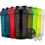 Hydracup [8 Pack] - 28 oz OG Shaker Bottle for Protein Powder Shakes & Mixes, Dual Blender, Wire Whisk & Mixing Grid, BPA Free Shaker Cup Blender Set