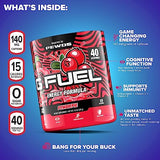 G Fuel PewDiePie Energy Powder, Sugar Free, Clean Caffeine Focus Supplement, Water Mix, Lingonberry Flavor, Focus Amino, Vitamin + Antioxidants Blend - 9.8 oz (40 Servings)