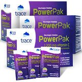 Trace Minerals | Power Pak Electrolyte Powder Packets | 1200 mg Vitamin C, Zinc, Magnesium | Boost Hydration, Immunity, Energy, Muscle Stamina | Acai Berry | 90 Packets