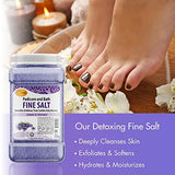 SPA REDI - Detox Foot Soak Pedicure and Bath Fine Salt, Lavender and Wildflower, 128 Oz - Made with Dead Sea Salts, Argan Oil, Coconut Oil, and Essential Oil, Hydrates, Softens and Moisturizes