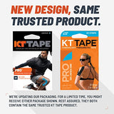 KT Tape, Pro Synthetic Kinesiology Athletic Tape, 20 Count, 10” Precut Strips, Laser Blue