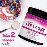 NeoCell Super Collagen Powder, 10g Collagen Peptides per Serving, Gluten Free, Keto Friendly, Non-GMO, Grass Fed, Paleo Friendly, Healthy Hair, Skin, Nails & Joints, Unflavored, 14 Oz