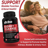 Kidney Cleanse Detox Support Supplement - Natural Cranberry, Juniper Berries, Buchu & Uva Ursi Extract to Support Kidneys, Bladder & Urinary Tract Health Supplements - Herbal Renal Blend Formula Pills